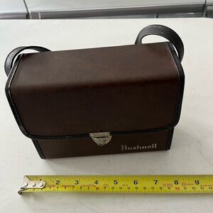 Busknell Binoculars and Classic Brown Messenger Bag